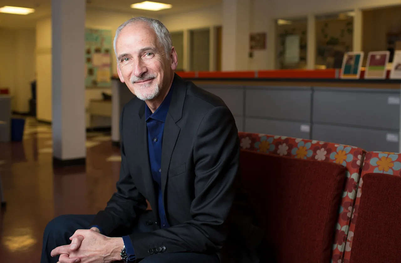 Denys Candy in the Jandon Center for Community Engagement