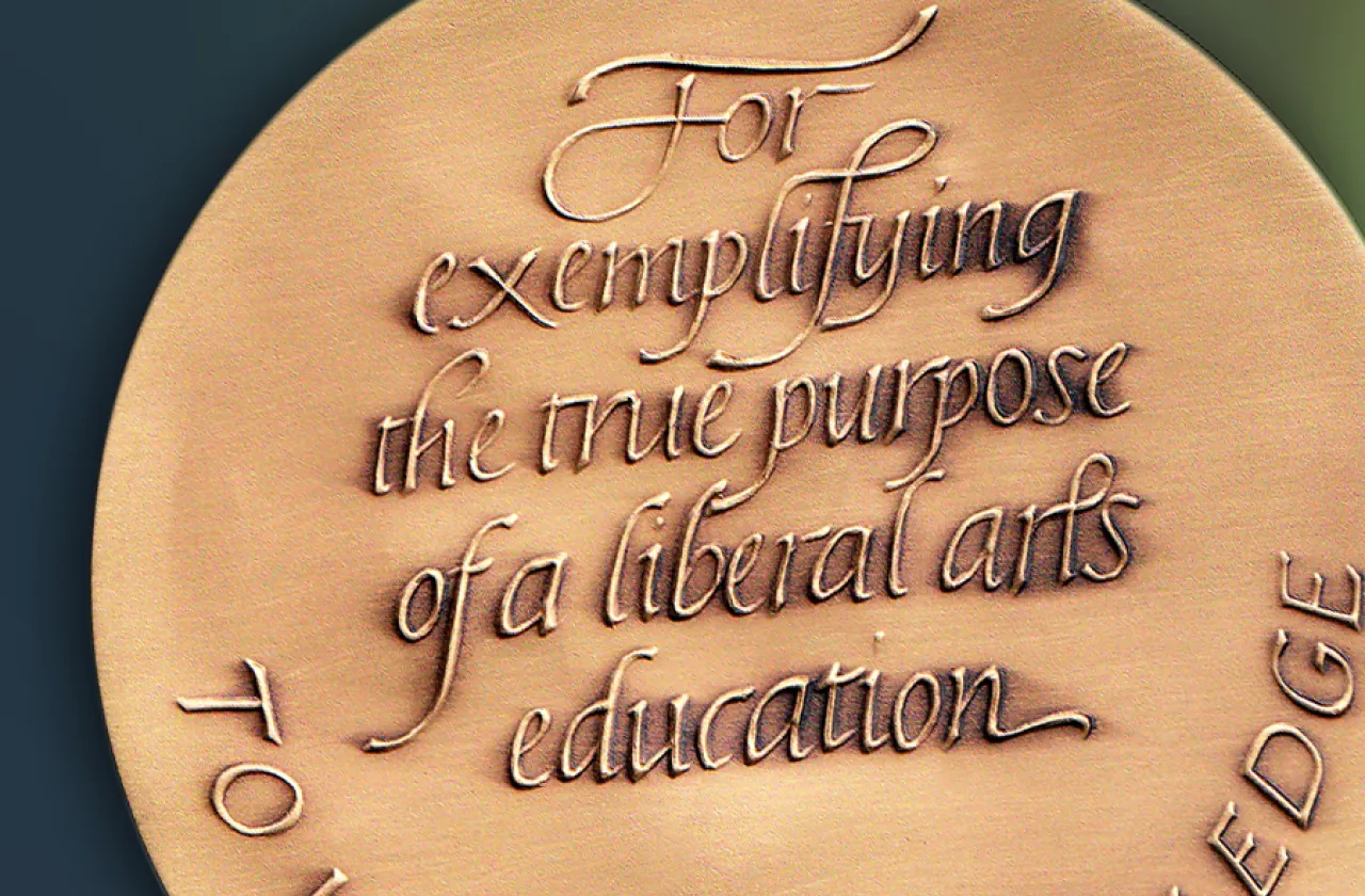 Closeup of the Smith College Medal