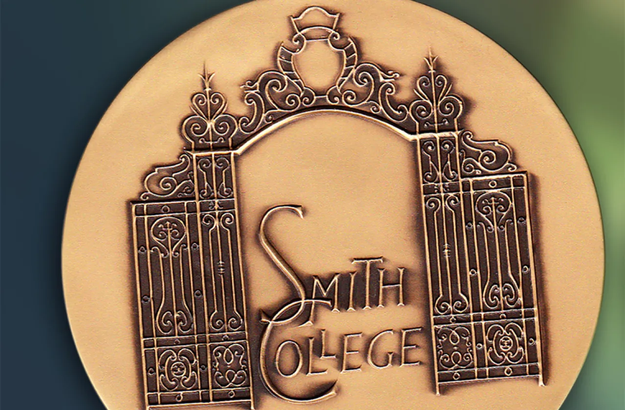 Closeup of the Smith College Medal