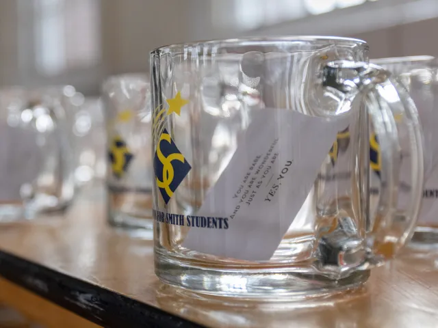 Glass mug with card inside "You Matter, Yes You"