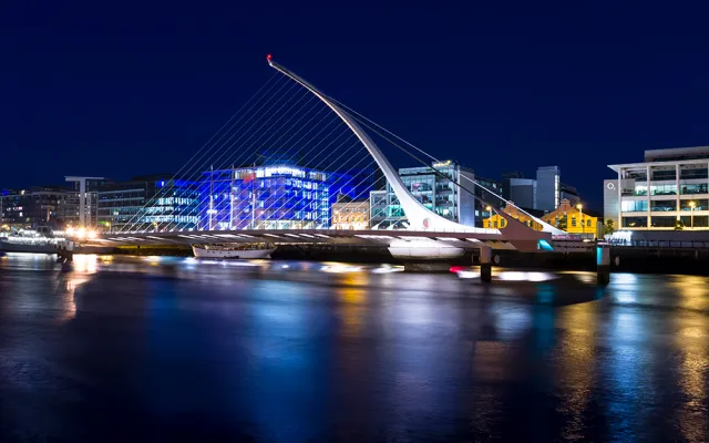 Shoreline view of Dublin Ireland