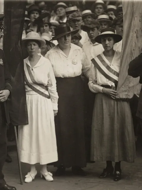 1913 Suffragist marchers being arrested