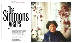 screenshot of SAQ story about Ruth Simmons legacy
