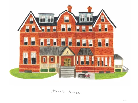 Watercolor of Morris House