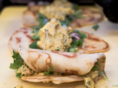 A close-up of the Bombay Royale