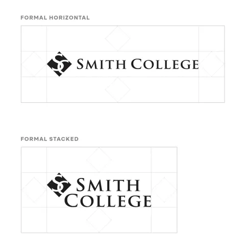 illustrating white space around formal Smith College logo