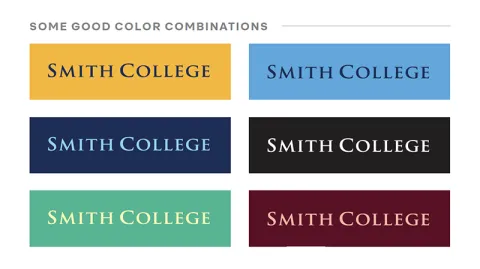 Examples of good logo color combinations