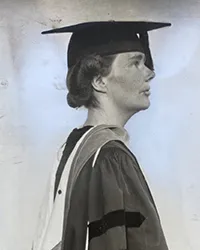 Molly Harrower upon graduating from Smith in 1934.