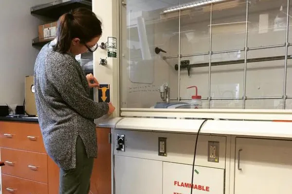 Angelica Radke posts a stickers she designed to a lab