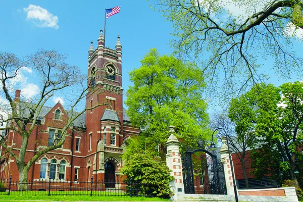 College Hall in spring