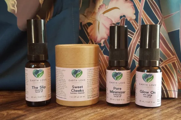 Earth Love Cosmetics bottles