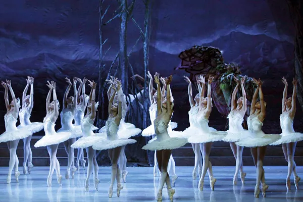 Ballet dancers performing Swan Lake