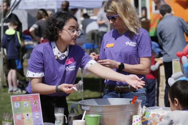 Participants at Smith's first Maker Faire