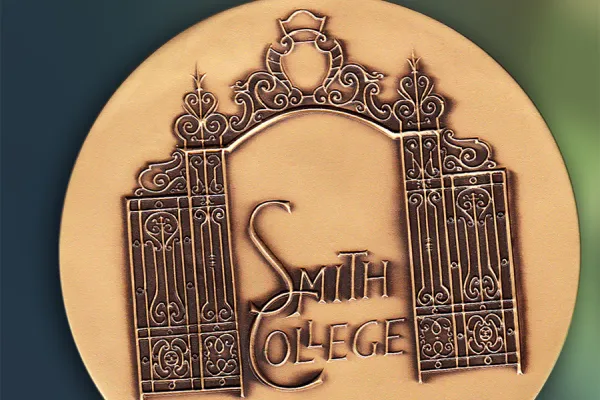 Closeup of the Smith College Medal