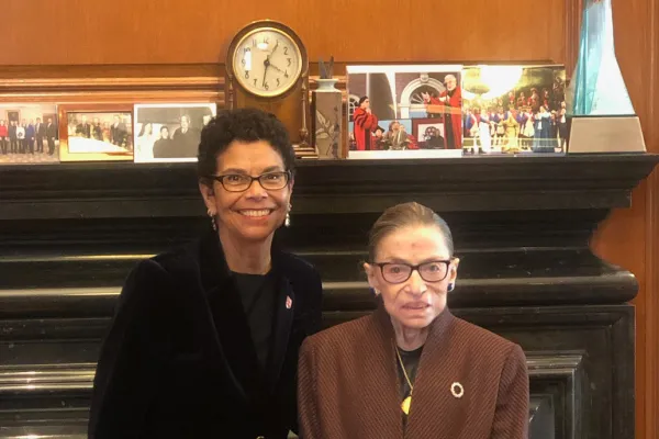 Phoebe Haddon and Ruth Bader Ginsburg