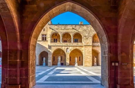 Buildings in Rhodes, Greece