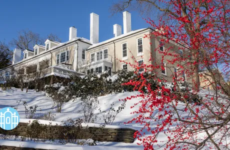 President's House in snow