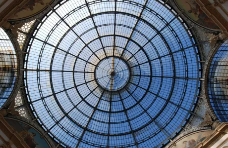 Stained glass window in Milan