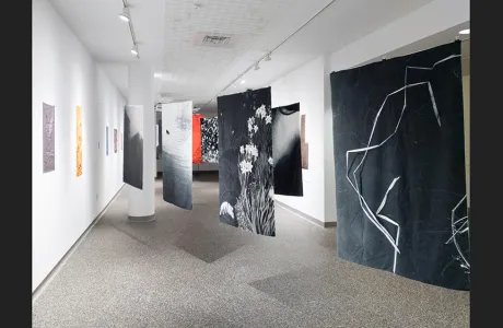 Lucy Liu '21 mixed media Of the Grassland with No boundaries which No Fire Can Burn Down