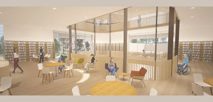 Maya Lin Design, Neilson Library, Cafe ground level