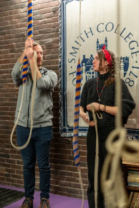 Bell ringers practice in Mendenhall Bell Tower