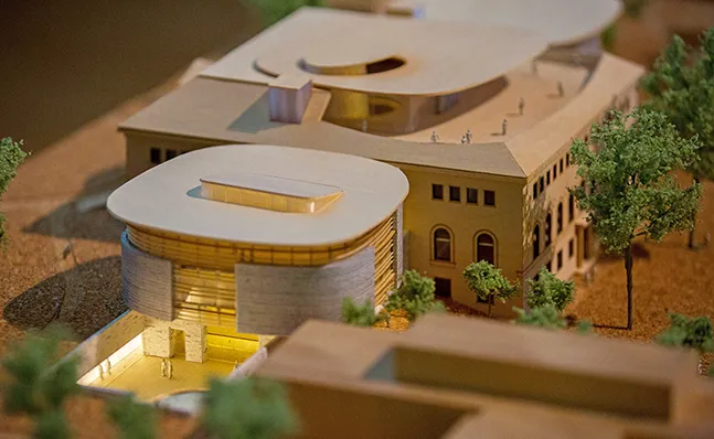 Model of the new Neilson Library