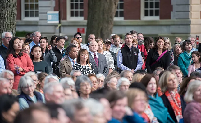 The crowd at the Neilson groundbreaking