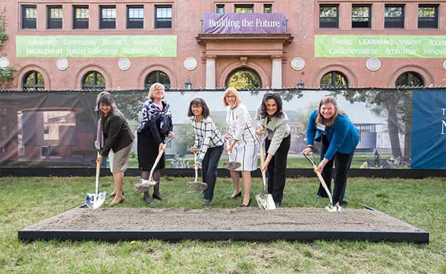 The ceremonial groundbreaking