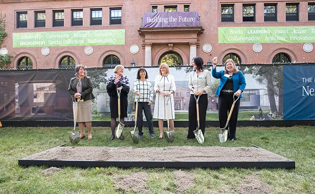 The ceremonial groundbreaking