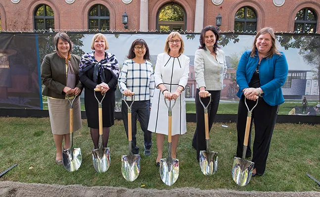 The ceremonial groundbreaking