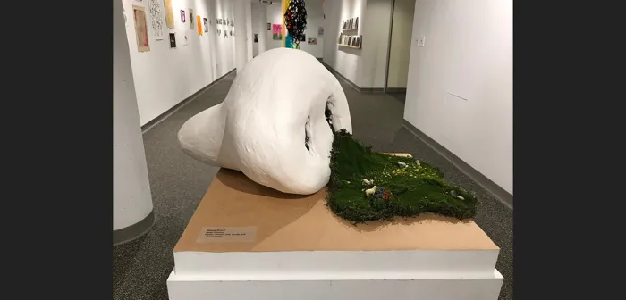 sculpture, "Who Nose?" by Sarah Erickson