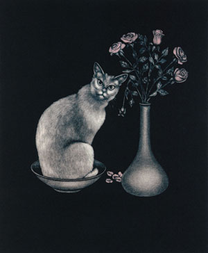 "Parvenu" from Shirley Jones’ portfolio Ordinary Cats (1992)