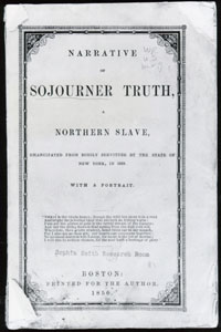 Page from Sojourner Truth's narrative