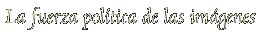 La fuerza política de las imágenes 